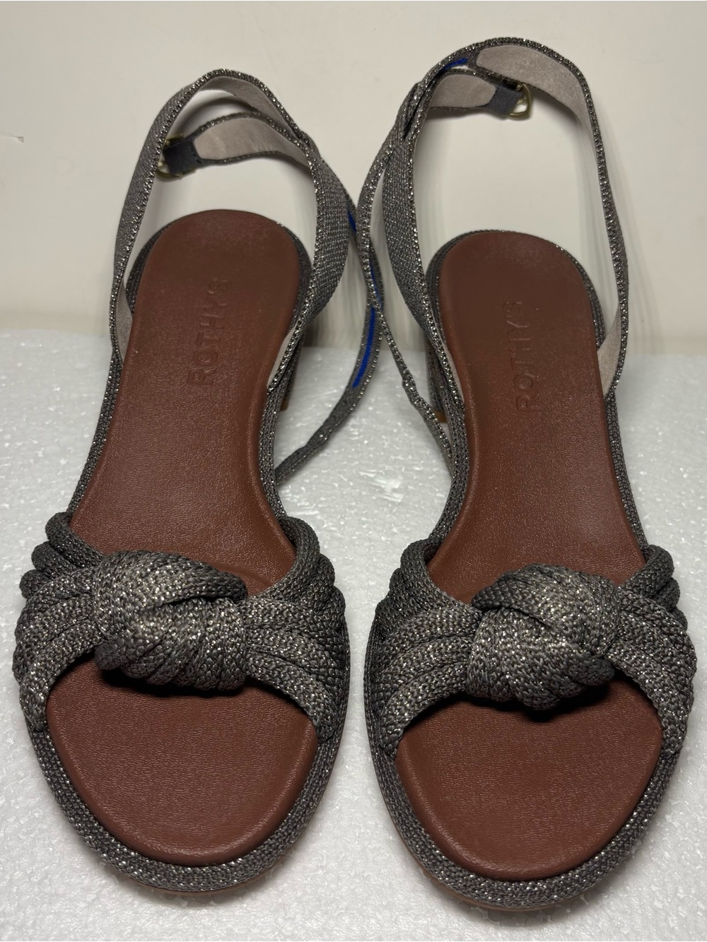 **NO BOX** New Rothy’s The Knot Sandal Block Heel